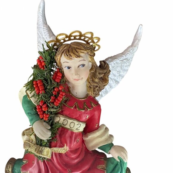 Vintage Angels Beside Me 2002 Rebecca Yuletide Joy Guardian Angel Figurine - Picture 1 of 14